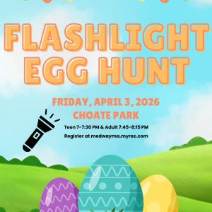 Medway Parks and Recreation's Flashlight Egg Hunt